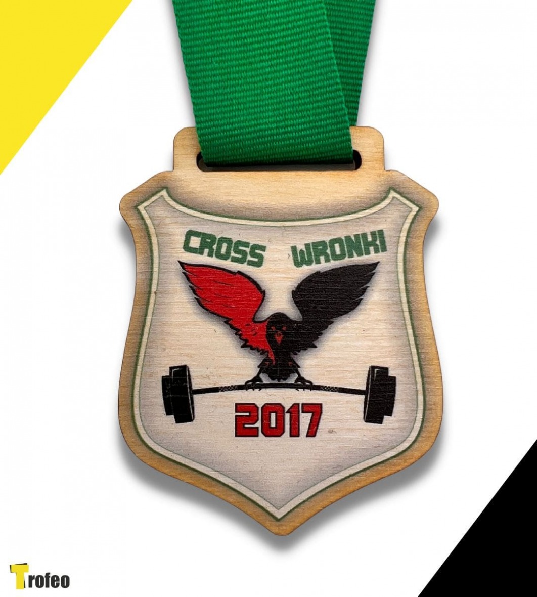 Medal z drewna Cross Wronki