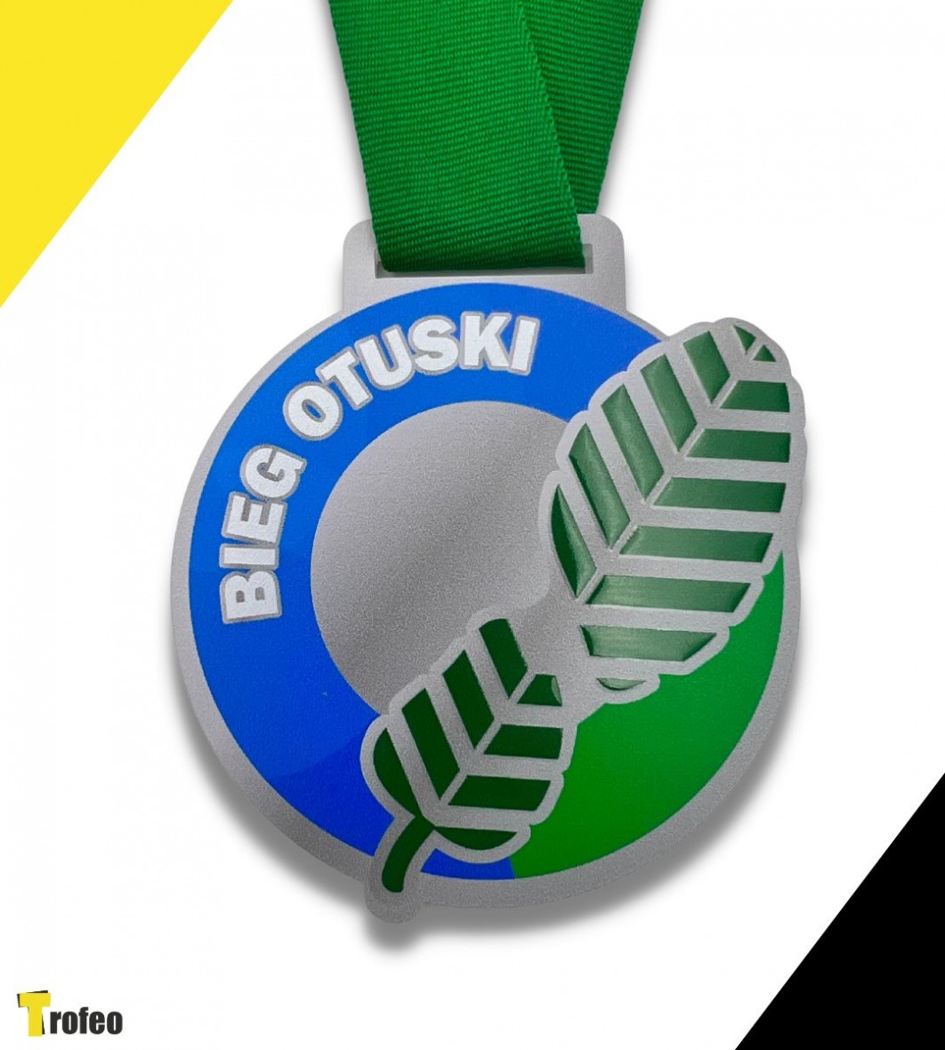 Metalowy medal na Bieg Otuski