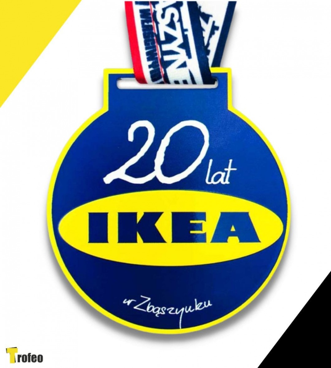Metalowy medal z logo