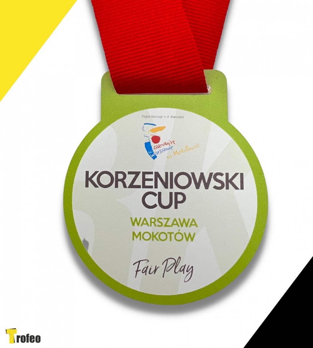Metalowy medal Korzeniowski Cup