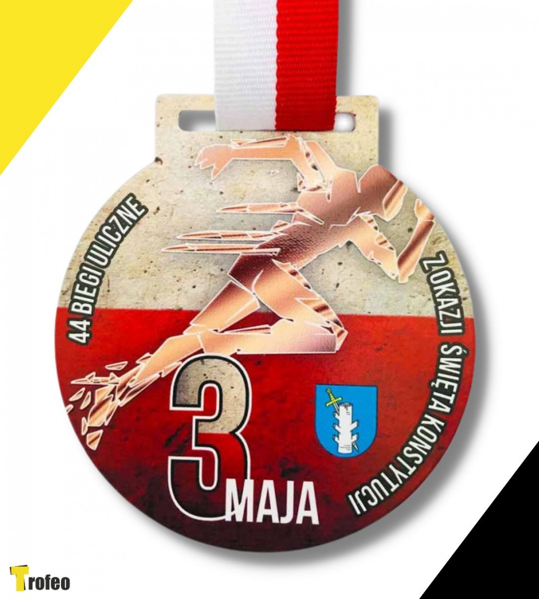 Medal z metalu na biegi
