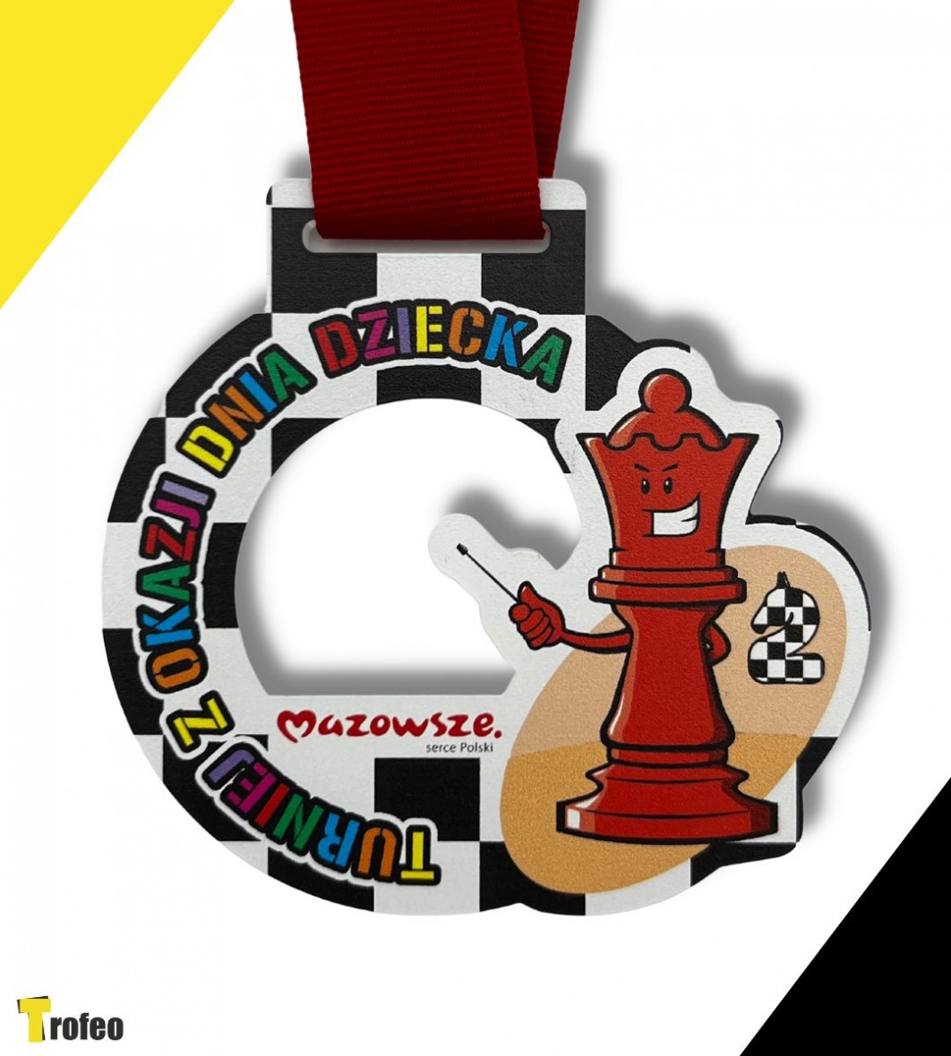 Medal szachowy z akrylu